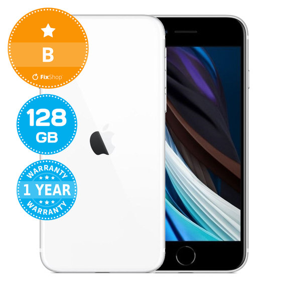 Apple iPhone SE (2nd Gen 2020) White 128GB B Felújított