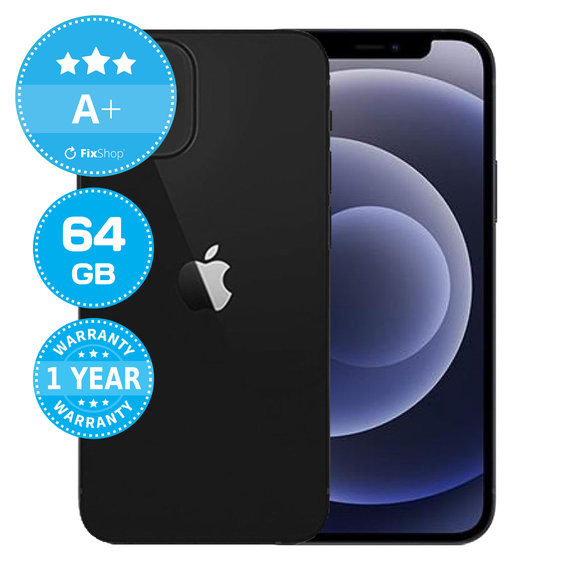 Apple iPhone 12 Mini Black 64GB A+ Felújított
