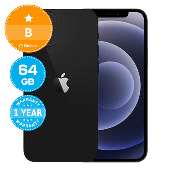Apple iPhone 12 Mini Black 64GB B Felújított