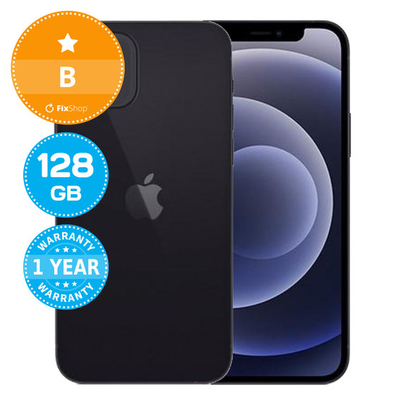 Apple iPhone 12 Black 128GB B Felújított