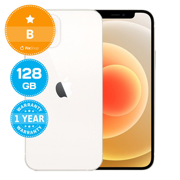 Apple iPhone 12 White 128GB B Felújított
