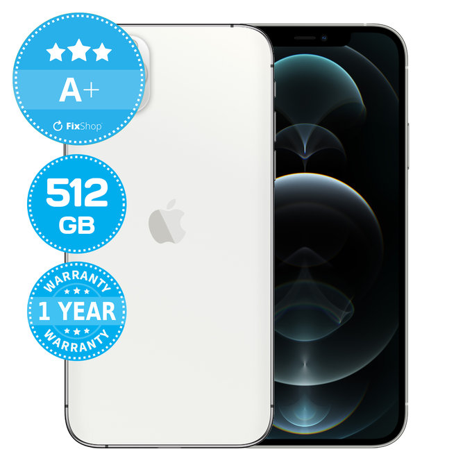 Apple iPhone 12 Pro Max Silver 512GB A+ Felújított