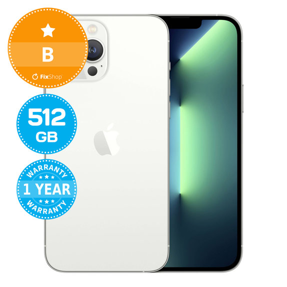 Apple iPhone 13 Pro Max Silver 512GB B Felújított