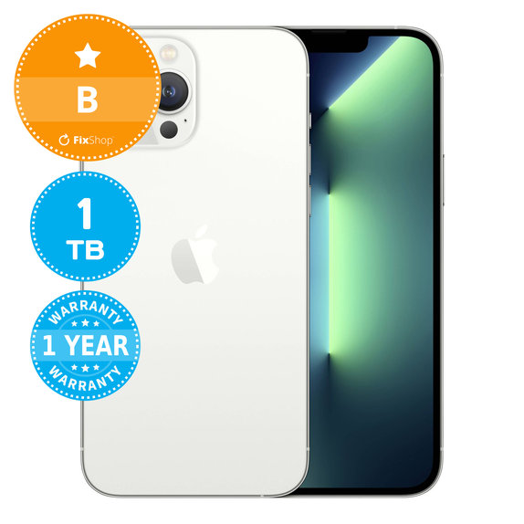 Apple iPhone 13 Pro Max Silver 1TB B Felújított