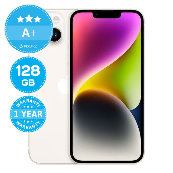 Apple iPhone 14 Starlight 128GB A+ Felújított