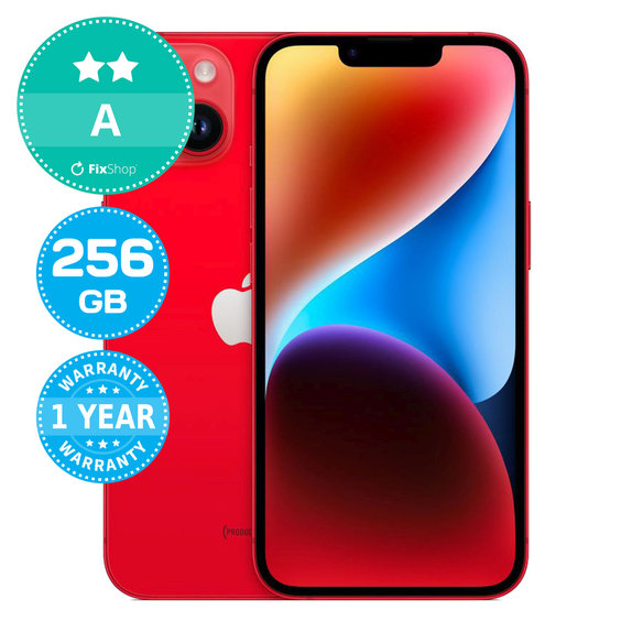 Apple iPhone 14 (PRODUCT)RED 256GB A Felújított
