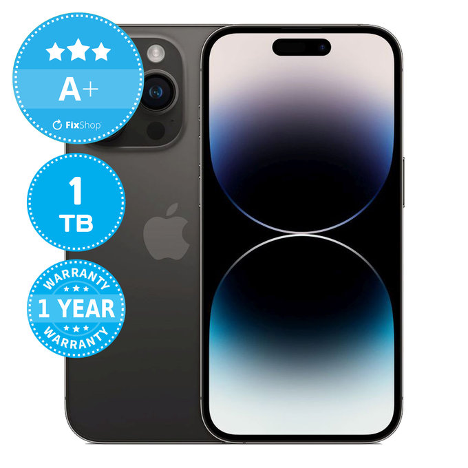 Apple iPhone 14 Pro Space Black 1TB A+ Felújított