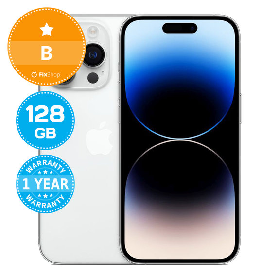 Apple iPhone 14 Pro Silver 128GB B Felújított