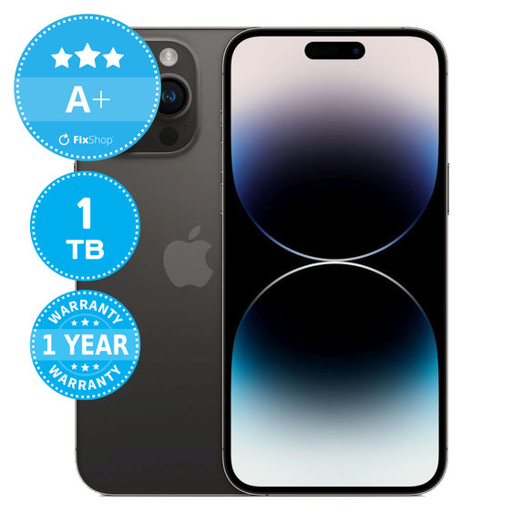 Apple iPhone 14 Pro Max Space Black 1TB A+ Felújított
