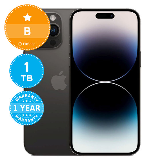 Apple iPhone 14 Pro Max Space Black 1TB B Felújított