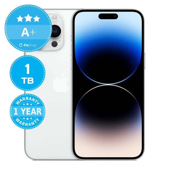 Apple iPhone 14 Pro Max Silver 1TB A+ Felújított