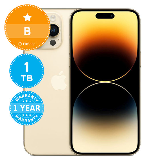 Apple iPhone 14 Pro Max Gold 1TB B Felújított