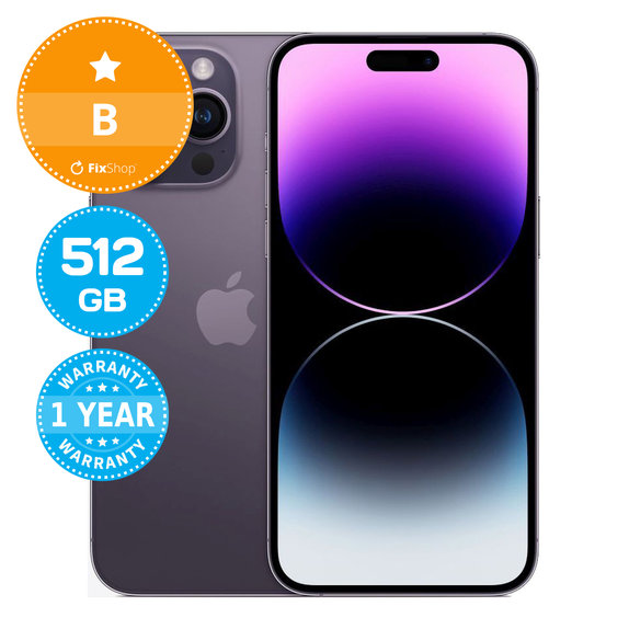 Apple iPhone 14 Pro Max Deep Purple 512GB B Felújított
