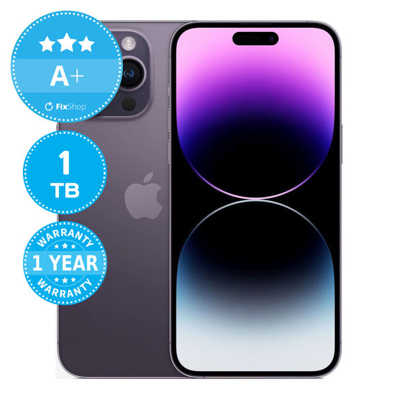Apple iPhone 14 Pro Max Deep Purple 1TB A+ Felújított