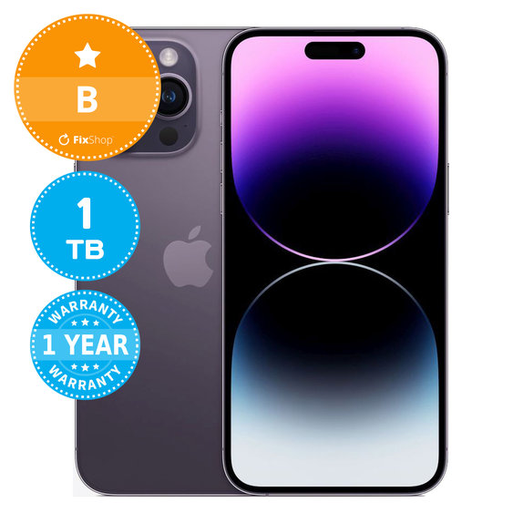Apple iPhone 14 Pro Max Deep Purple 1TB B Felújított
