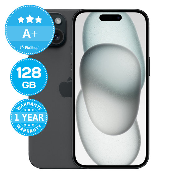 Apple iPhone 15 Black 128GB A+ Felújított