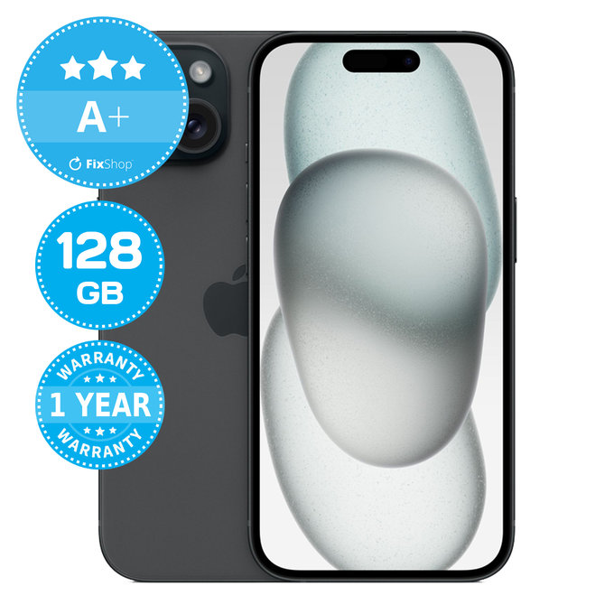 Apple iPhone 15 Black 128GB A+ Felújított