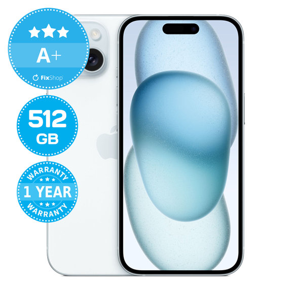 Apple iPhone 15 Blue 512GB A+ Felújított