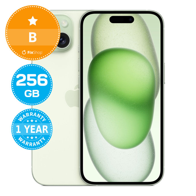 Apple iPhone 15 Green 256GB B Felújított