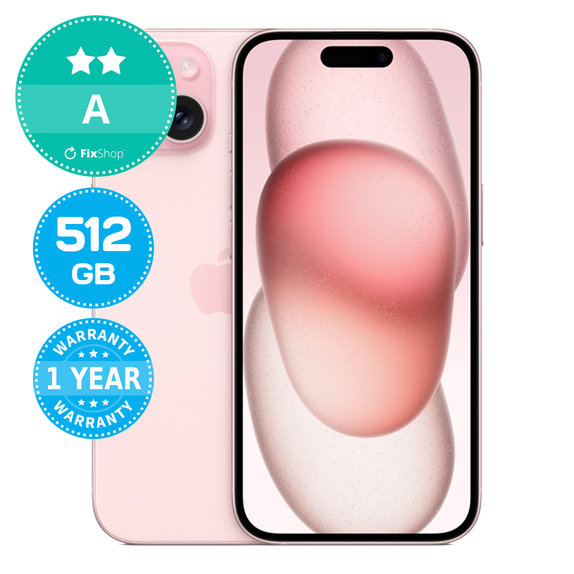 Apple iPhone 15 Pink 512GB A Felújított