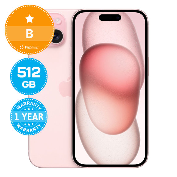 Apple iPhone 15 Pink 512GB B Felújított