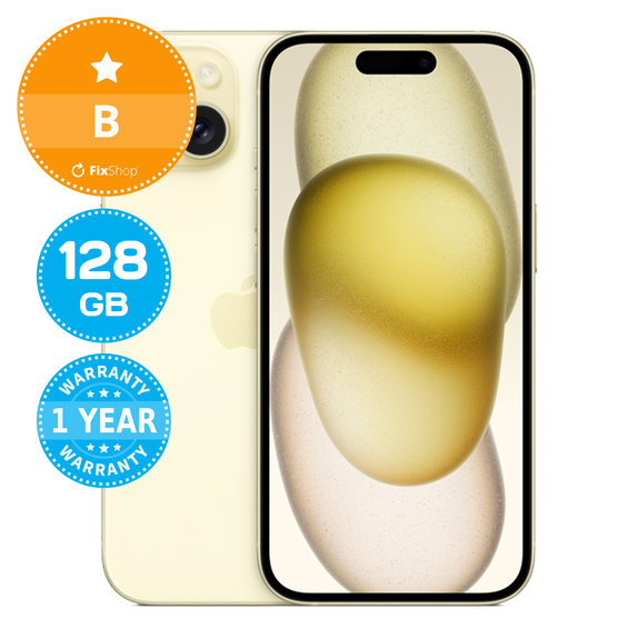 Apple iPhone 15 Yellow 128GB B Felújított