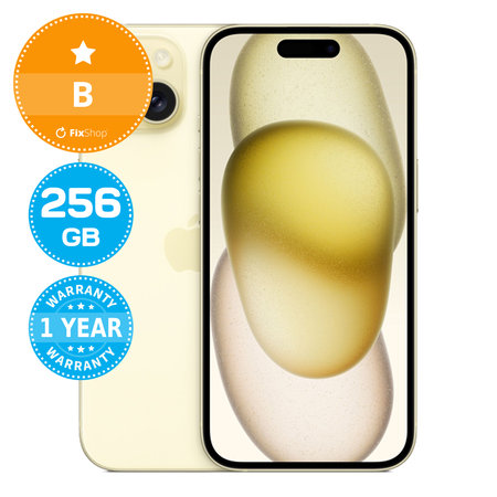 Apple iPhone 15 Yellow 256GB B Felújított