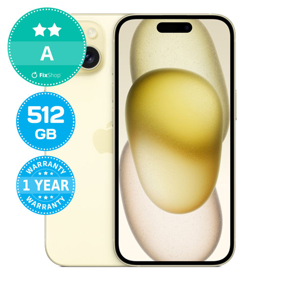 Apple iPhone 15 Yellow 512GB A Felújított