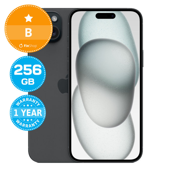Apple iPhone 15 Plus Black 256GB B Felújított