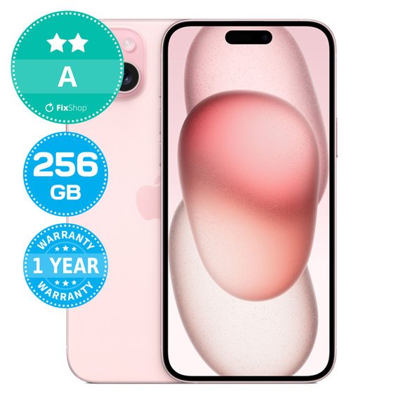 Apple iPhone 15 Plus Pink 256GB A Felújított