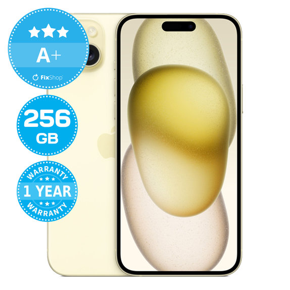Apple iPhone 15 Plus Yellow 256GB A+ Felújított