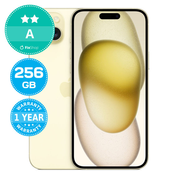 Apple iPhone 15 Plus Yellow 256GB A Felújított