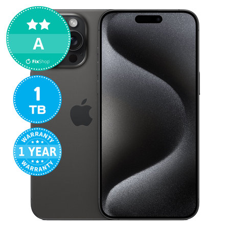 Apple iPhone 15 Pro Max Black Titanium 1TB A Felújított