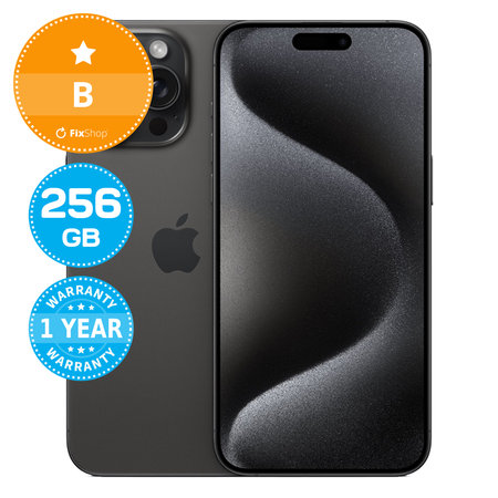 Apple iPhone 15 Pro Max Black Titanium 256GB B Felújított