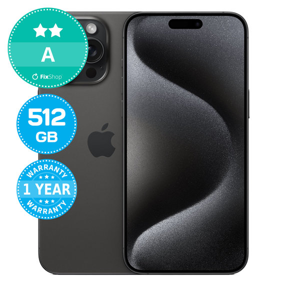 Apple iPhone 15 Pro Max Black Titanium 512GB A Felújított