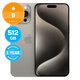 Apple iPhone 15 Pro Max Natural Titanium 512GB B Felújított