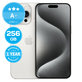 Apple iPhone 15 Pro Max White Titanium 256GB A+ Felújított