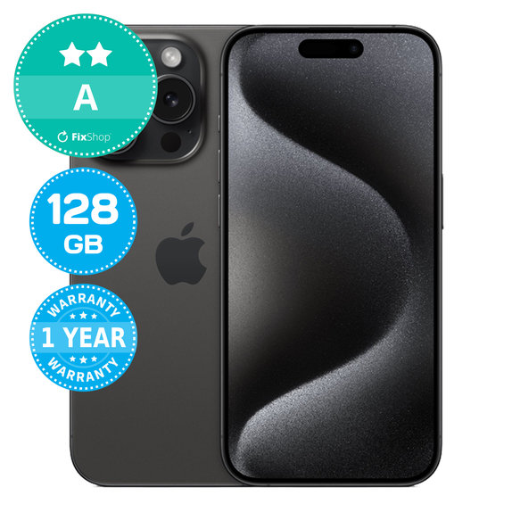 Apple iPhone 15 Pro Black Titanium 128GB A Felújított