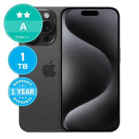 Apple iPhone 15 Pro Black Titanium 1TB A Felújított