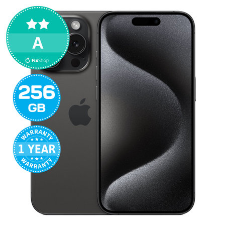 Apple iPhone 15 Pro Black Titanium 256GB A Felújított