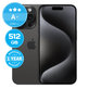 Apple iPhone 15 Pro Black Titanium 512GB A+ Felújított