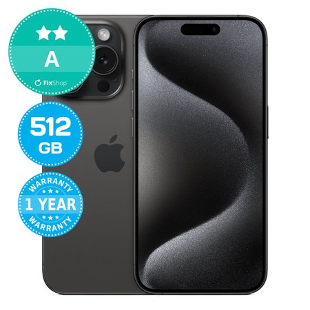 Apple iPhone 15 Pro Black Titanium 512GB A Felújított
