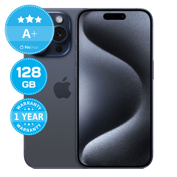 Apple iPhone 15 Pro Blue Titanium 128GB A+ Felújított