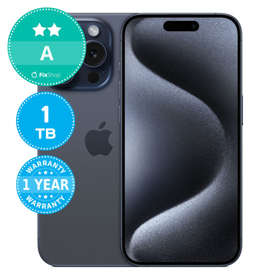 Apple iPhone 15 Pro Blue Titanium 1TB A Felújított