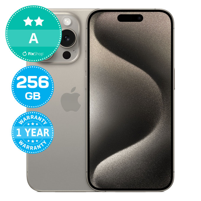 Apple iPhone 15 Pro Natural Titanium 256GB A Felújított