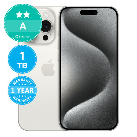 Apple iPhone 15 Pro White Titanium 1TB A Felújított