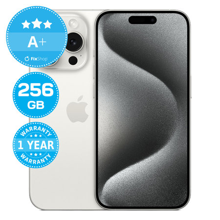 Apple iPhone 15 Pro White Titanium 256GB A+ Felújított