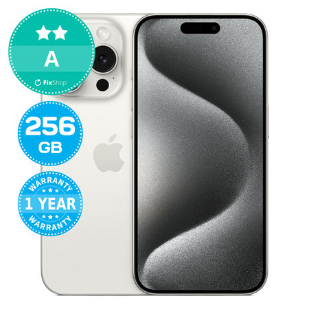 Apple iPhone 15 Pro White Titanium 256GB A Felújított