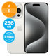 Apple iPhone 15 Pro White Titanium 256GB B Felújított