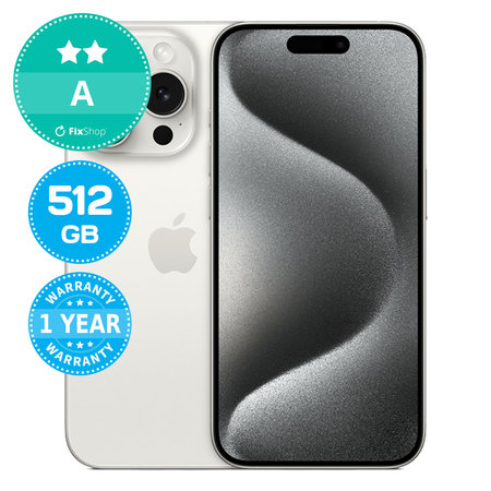 Apple iPhone 15 Pro White Titanium 512GB A Felújított